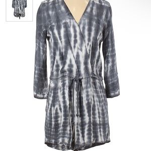 Cloth & Stone Grey/White Tie-Dye Romper - size S